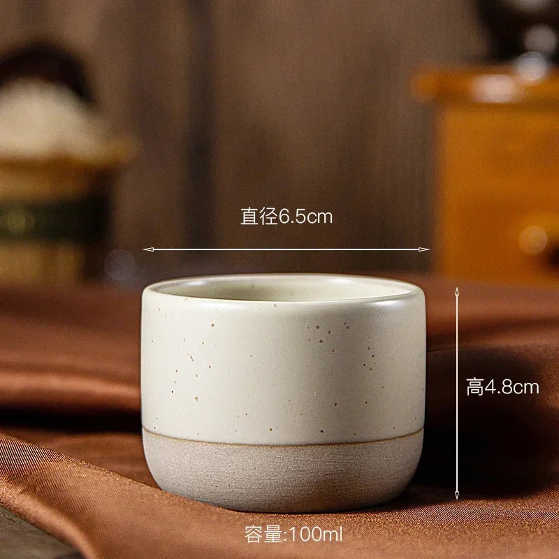 Japandi Kaffeetasse Keramik Handgefertigt Espressotasse Teetasse Japanischer Stil 100ml 180ml 230ml Wabi Sabi Steinzeug Kaffeetasse Restaurant Café | Restfield