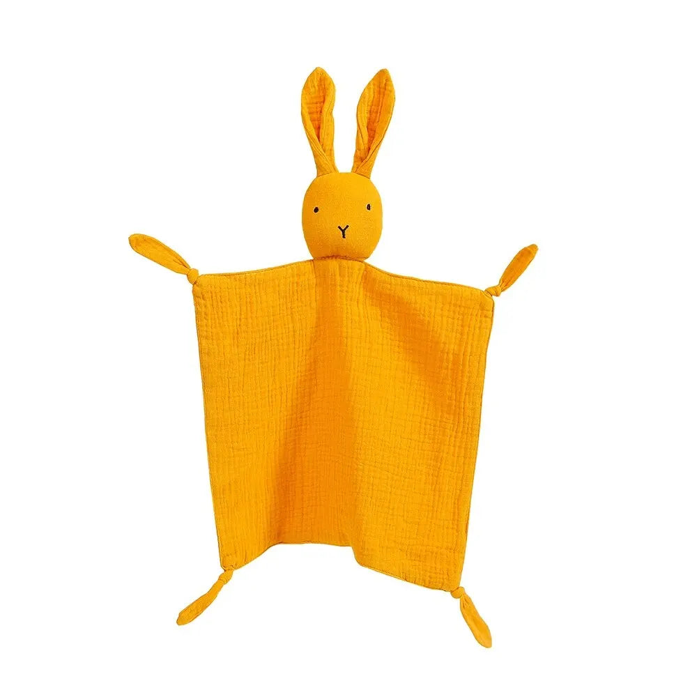 Katoenen Knuffeldoek met Dierkop voor Baby | Zachte Slaaphulp Pasgeborenen Kraamcadeau Troostdoekje Speelgoed | Sansoti