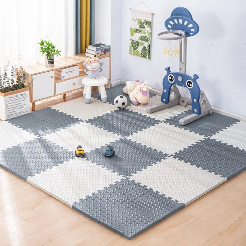 Vloerkleed Kinderkamer Speelmat EVA Foam Puzzelmat 30x30cm Interlock 16 Stuks | Sansoti