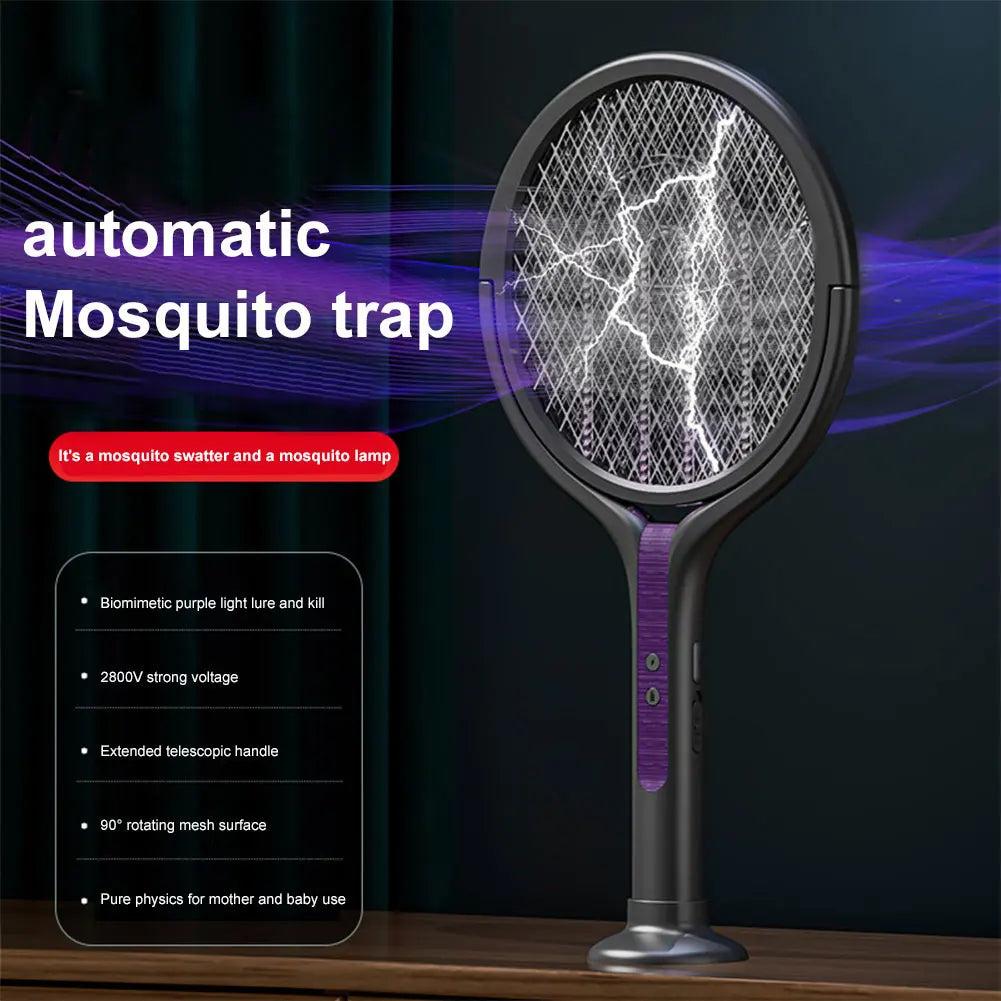 Telescopic Insect Killer with LED Light and Adjustable Head for Effective Mosquito Control Indoors and Outdoors | Sansoti
