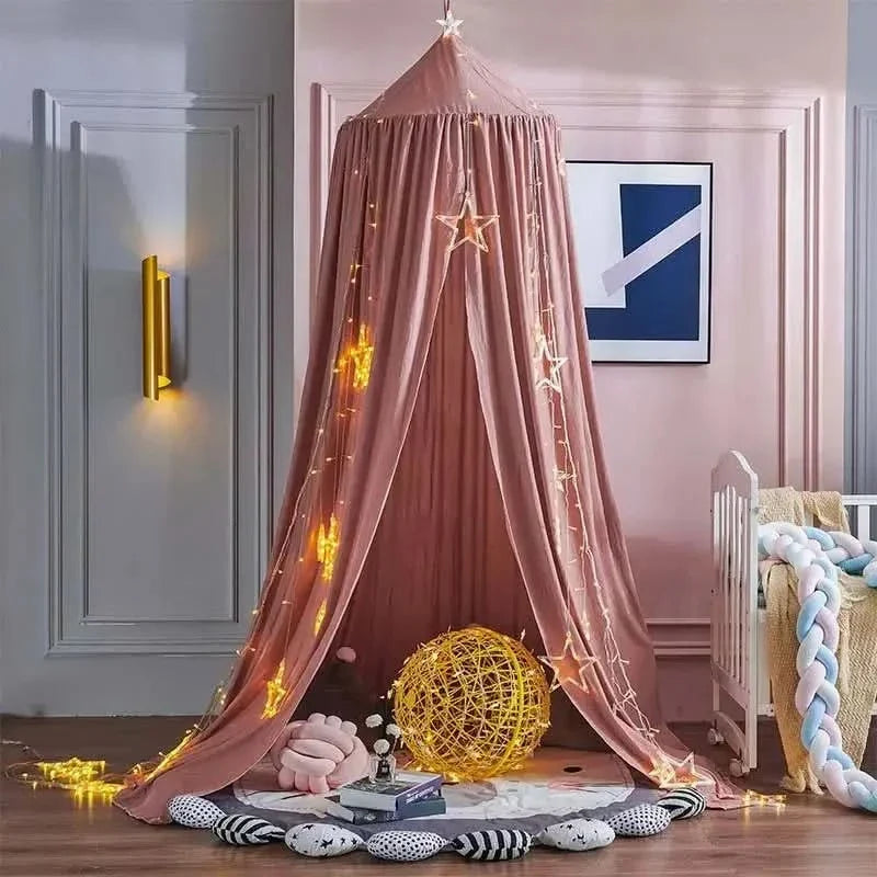 Hangende Klamboe Tent Speelhoek Kinderkamer Decoratief Baldakijn Meisjes Leeshoek Speelplekje Roze Groen | Sansoti