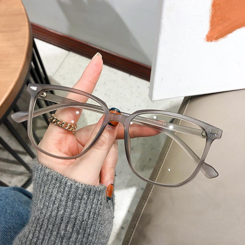 Prescription Glasses for Nearsightedness with Anti-Blue Light Filter | Unisex Oversized Frame | Reduces Eye Fatigue | Sansoti