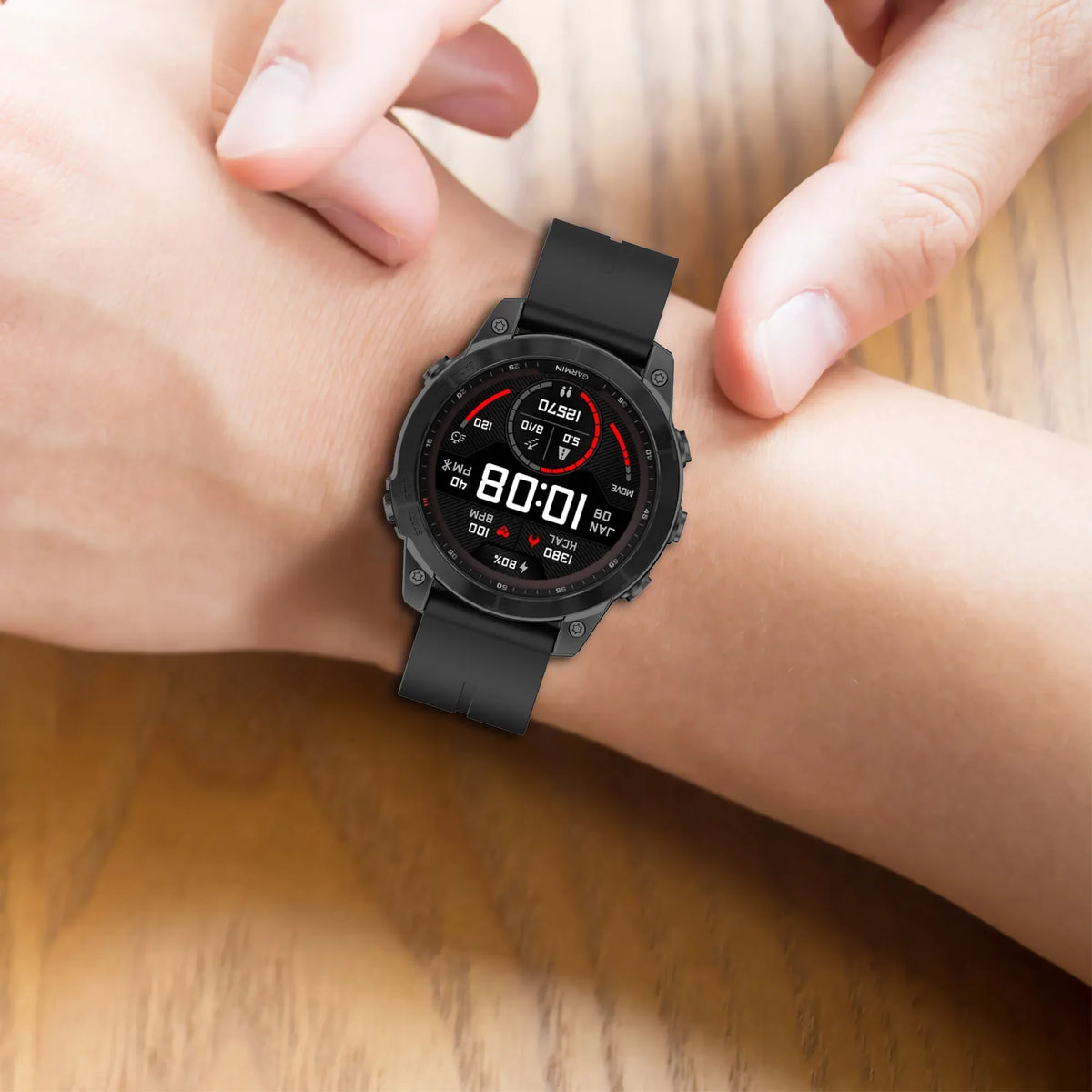 Silikonarmband für Smartwatches, 20 mm, 22 mm, 26 mm, verstellbar, sporttauglich, bequem und stilvoll | Sansoti