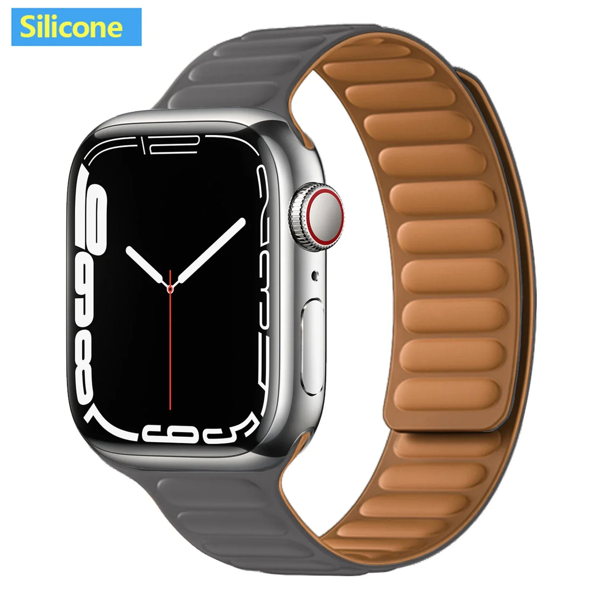 Lederarmband mit magnetischem Verschluss, 38–49 mm, verstellbares Smartwatch-Zubehör, stilvolles Armband | Sansoti