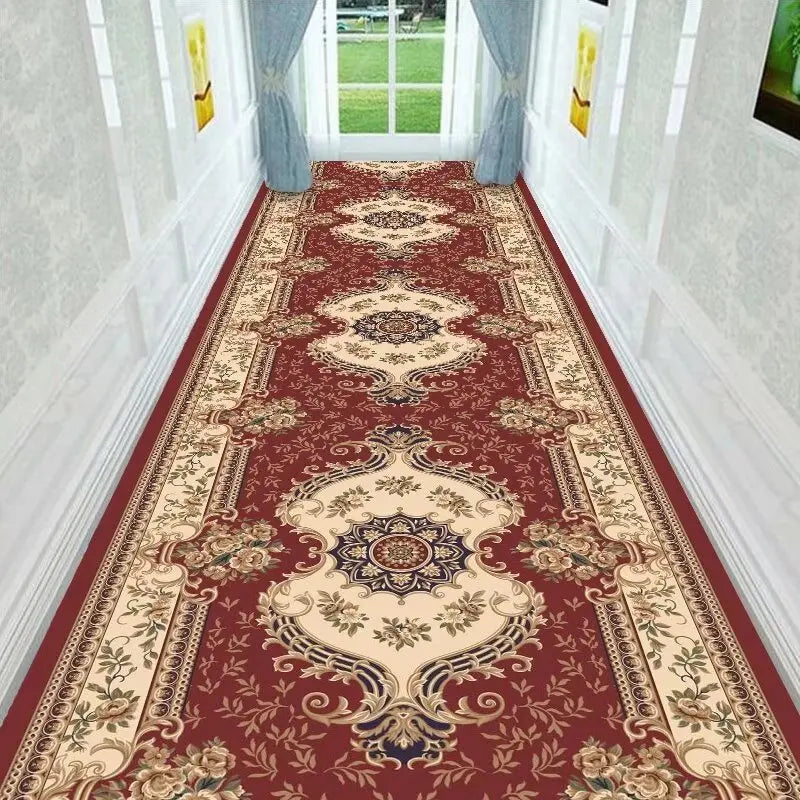 Runner rug Non-Slip Hallway Rug Polyester Washable Decorative Persian Pattern for Entryway Balcony Corridor | Sansoti