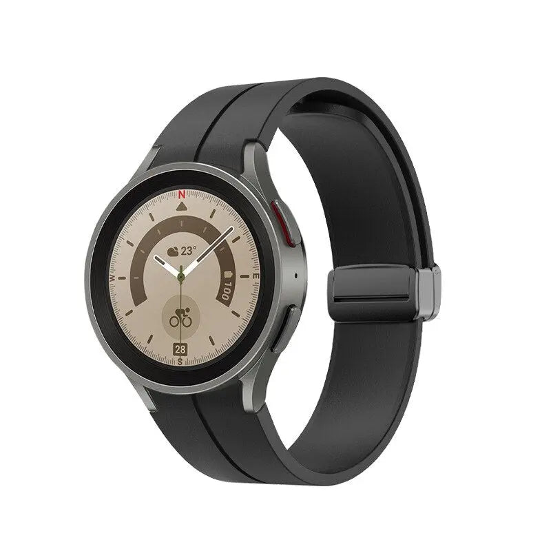 Silikon-Smartwatch-Armband 40mm 42mm 44mm 45mm 46mm Verstellbar Wasserfestes Sportuhrenarmband | Sansoti