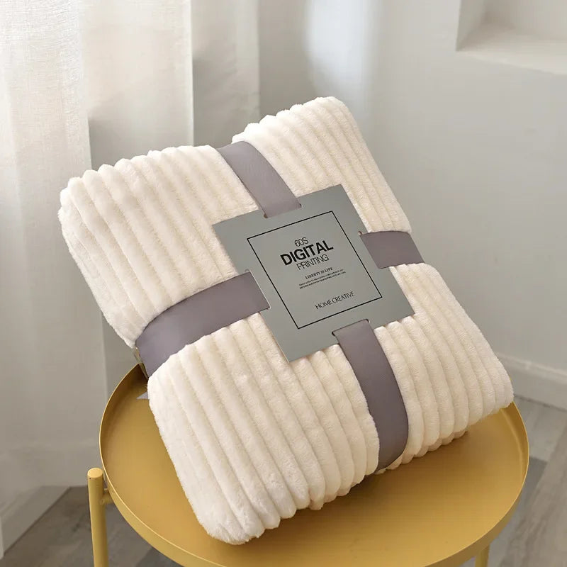 Fleecedeken met Ruitpatroon 70x100cm Zachte Microvezel Plaid Woonkamer Slaapkamer Bank Bed Kinderen Huisdieren | Sansoti