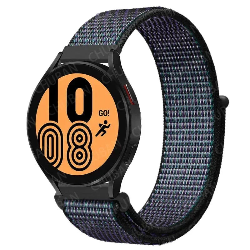 Nylonowy pasek sportowy do smartwatcha 20mm 22mm Oddychający Lekki Pasek typu Loop na nadgarstek Regulowany Trening Fitness | Sansoti