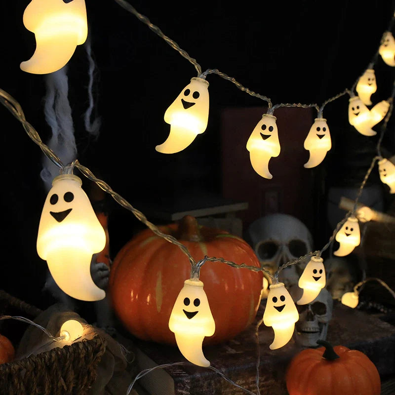 LED Slinger Halloween Figuren 150cm 10 Lampjes Griezelige Sfeerverlichting Decoratie voor Feest en Party | Sansoti