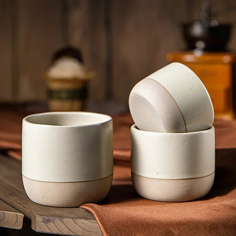 Japandi Kaffeetasse Keramik Handgefertigt Espressotasse Teetasse Japanischer Stil 100ml 180ml 230ml Wabi Sabi Steinzeug Kaffeetasse Restaurant Café | Restfield