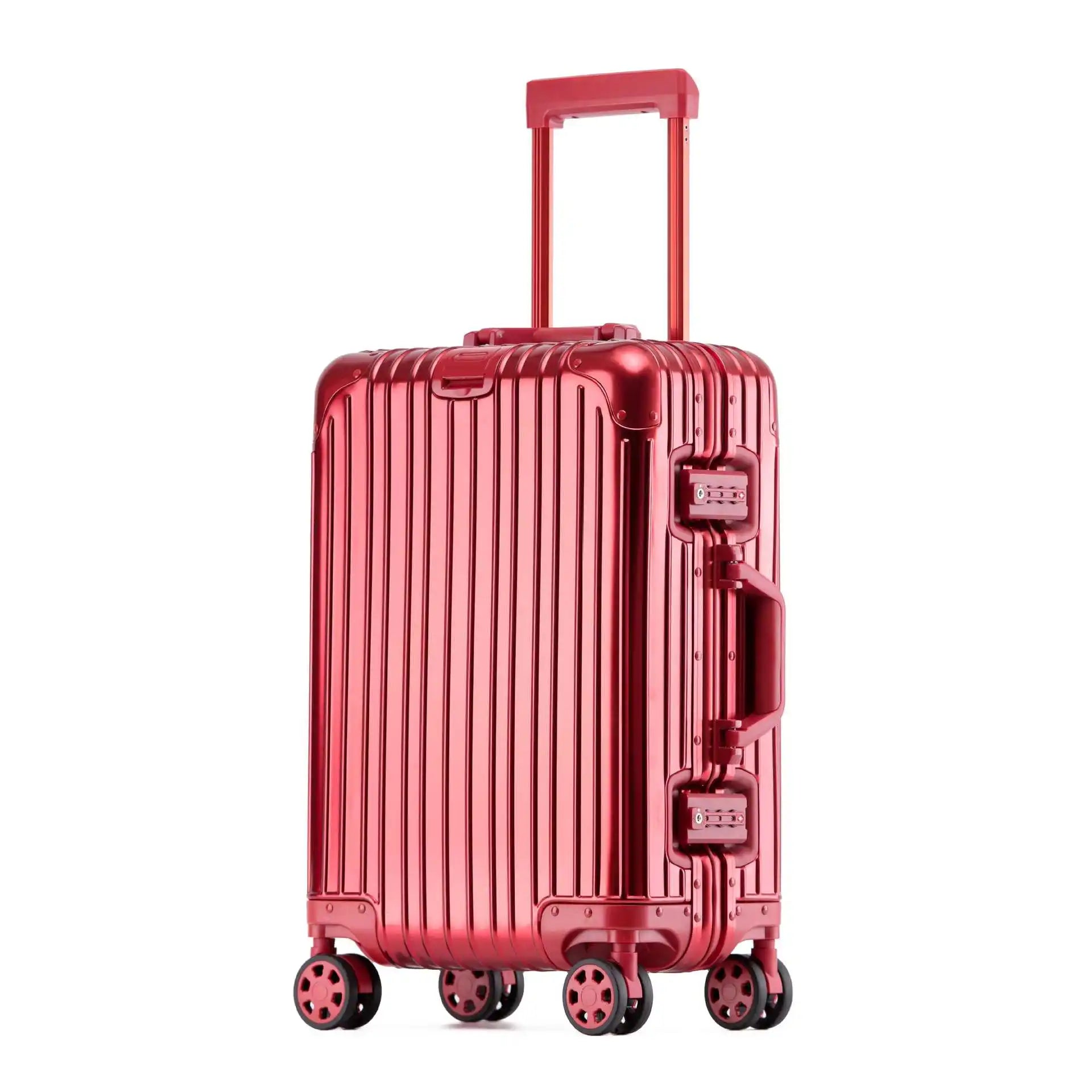 Aluminium-Magnesium Reiskoffer 360° Wielen TSA-Slot Handbagage & Ruimbagage 52-120L | Sansoti