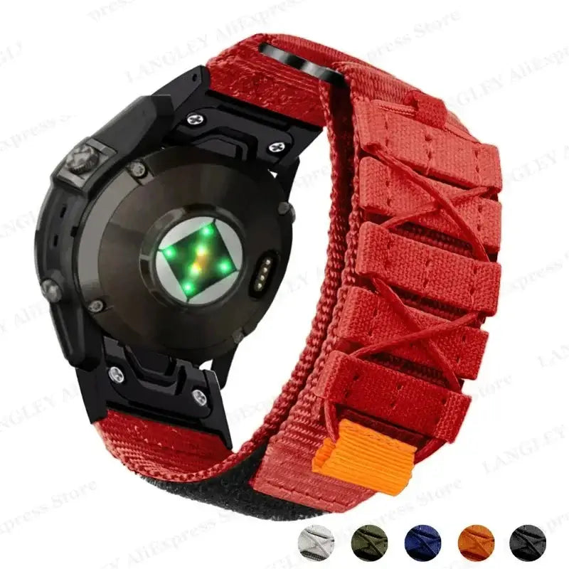 Nylonowy pasek do zegarka na rzep z regulowanym zapięciem do smartwatcha 22 mm 26 mm premium oddychający sportowy | Sansoti