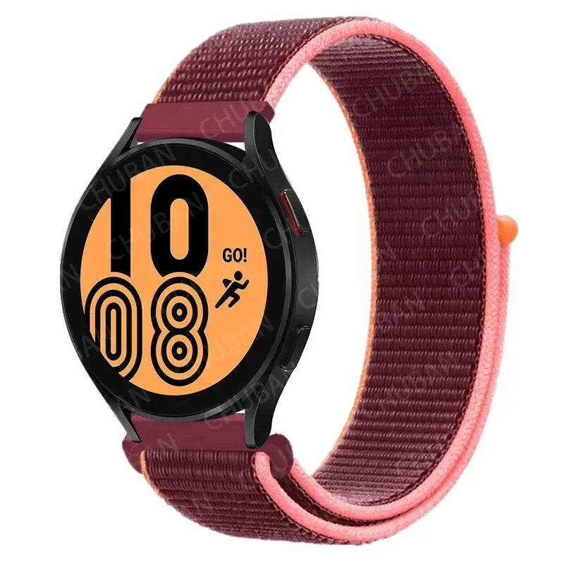 Nylonowy pasek sportowy do smartwatcha 20mm 22mm Oddychający Lekki Pasek typu Loop na nadgarstek Regulowany Trening Fitness | Sansoti