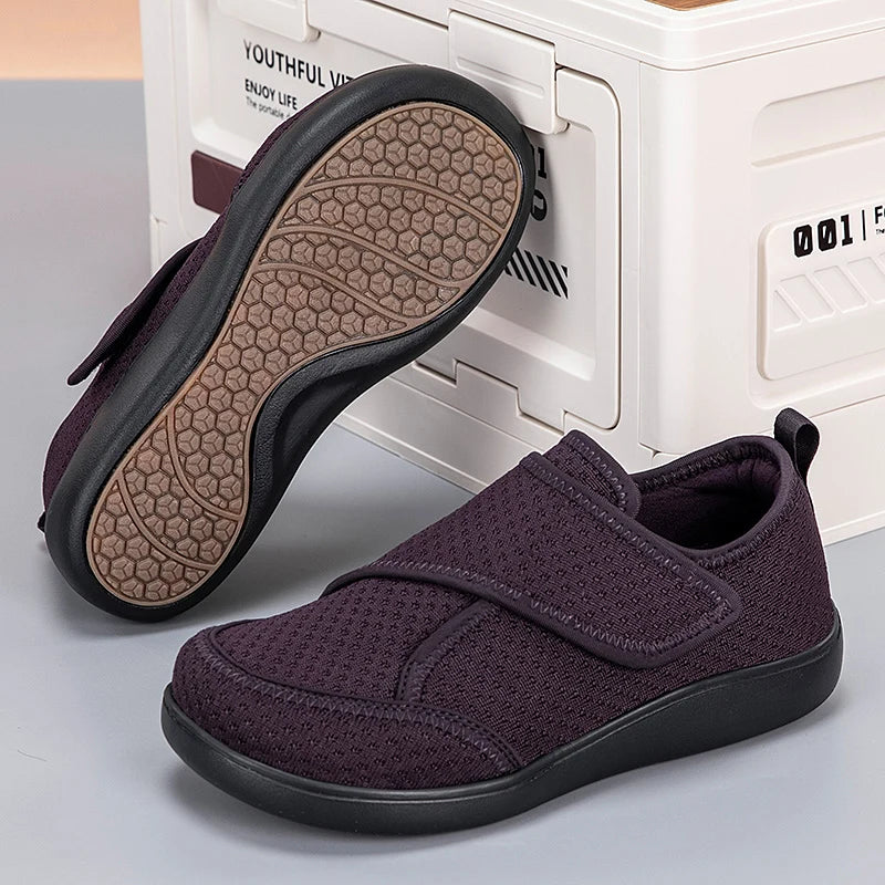 Adjustable Orthopedic Shoes Wide Fit Extra Roomy Comfortable for Seniors Unisex Diabetic Shoes | Sansoti