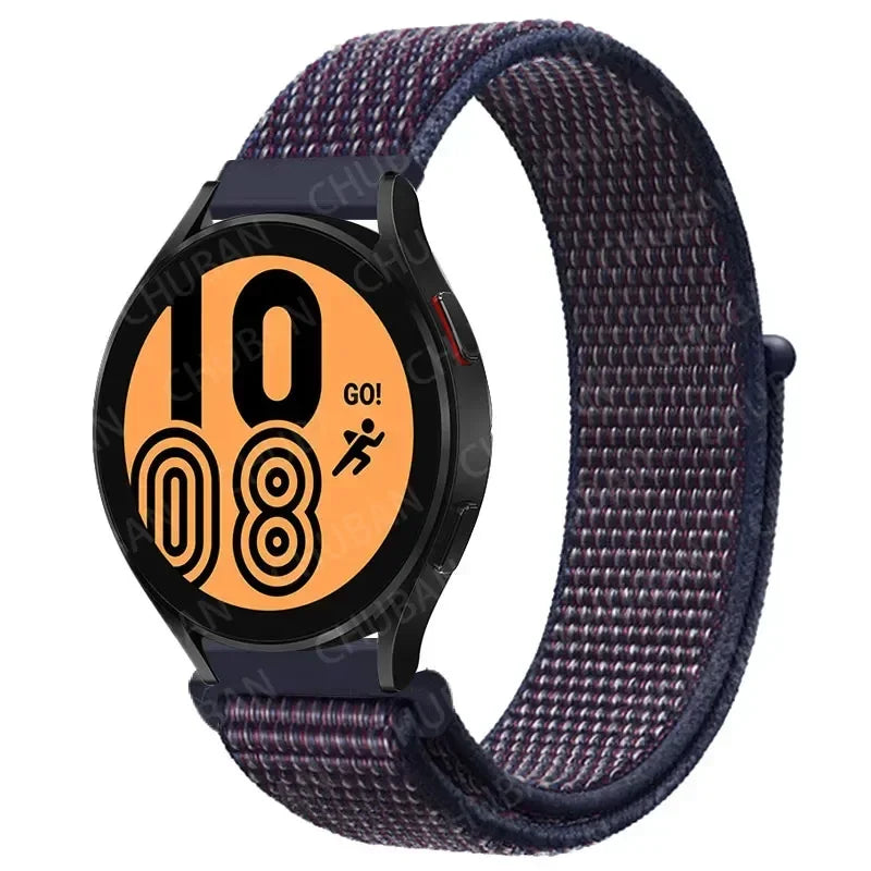Nylonowy pasek sportowy do smartwatcha 20mm 22mm Oddychający Lekki Pasek typu Loop na nadgarstek Regulowany Trening Fitness | Sansoti