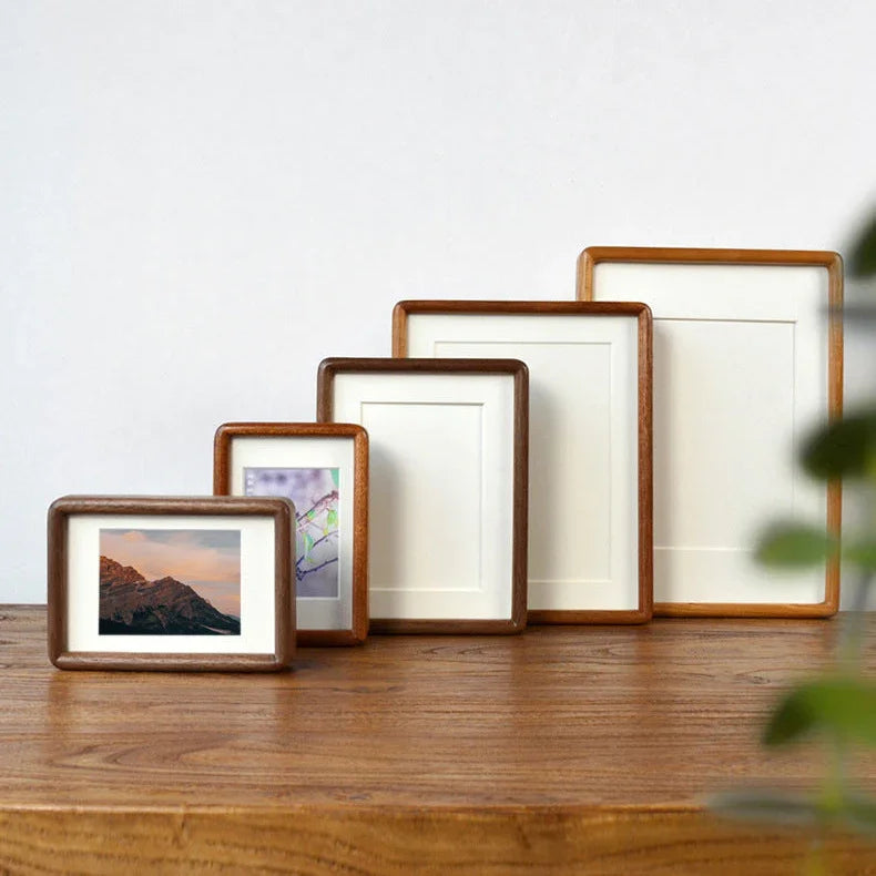 Cadre Photo Bois Massif Fait Main Format A4 Portrait Salon Photo de Mariage Vintage | Restfield