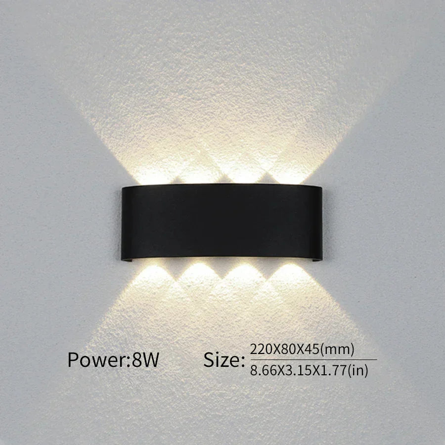 Minimalistische LED-wandlamp voor binnen of buiten - Aluminium - Zwart of Wit - 2W tot 10W | Sansoti
