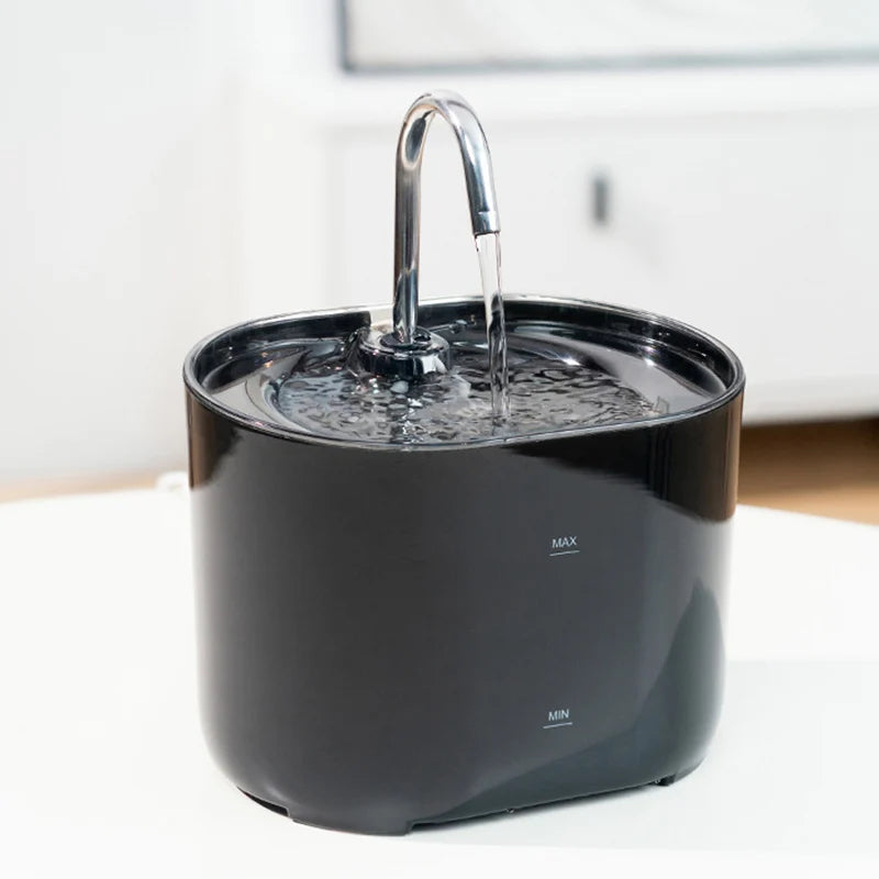 Automatic Pet Water Fountain with Filter & Quiet Pump for Cats & Dogs 2.2L Water Dispenser Bowl Waterer | Sansoti