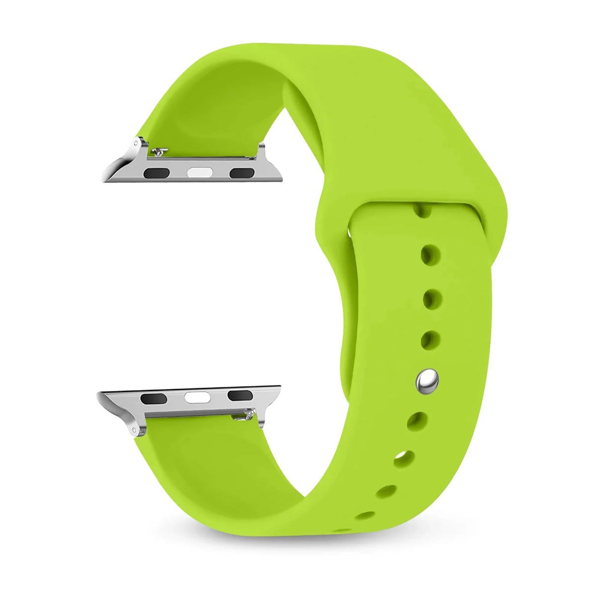 Wasserdichtes Silikonarmband mit verstellbarer Sport-Schließe für Smartwatches, 38–49 mm, sportlich und bequem | Sansoti