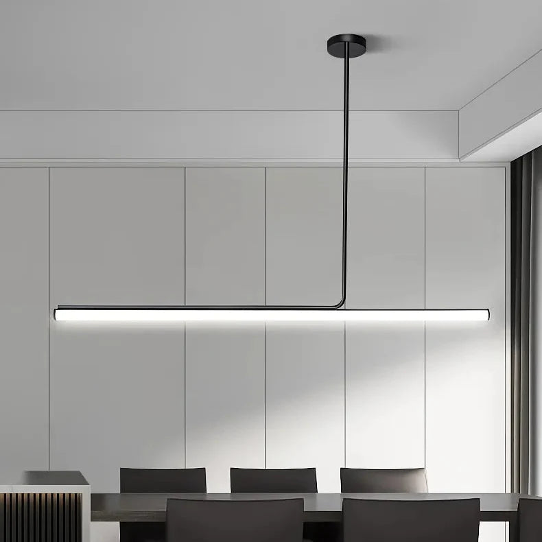 Asymmetrische T-Bar-Hängeleuchte aus Metall und Acryl, dimmbare LED-Beleuchtung für Esszimmer, Kücheninsel und Wohnzimmer, modern | Sansoti