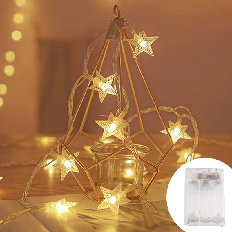 Star String Lights LED Ambient Lighting for Garden Patio Party Indoor Outdoor Decoration Mood Lamp Party Lighting | Sansoti