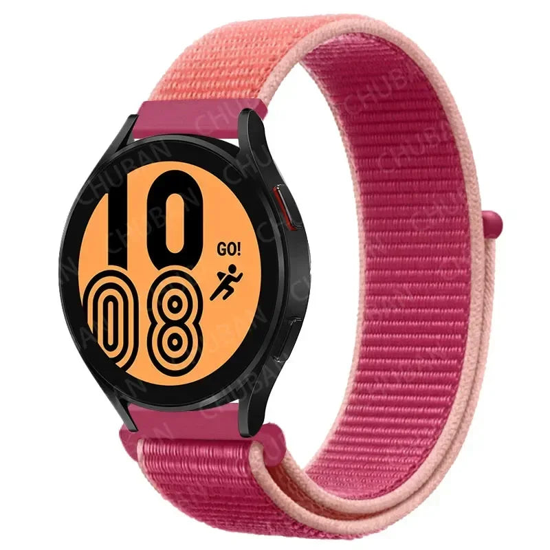 Nylonowy pasek sportowy do smartwatcha 20mm 22mm Oddychający Lekki Pasek typu Loop na nadgarstek Regulowany Trening Fitness | Sansoti