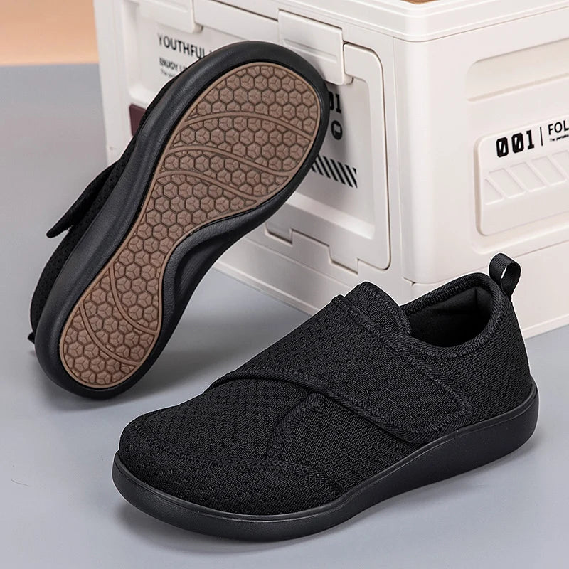 Adjustable Orthopedic Shoes Wide Fit Extra Roomy Comfortable for Seniors Unisex Diabetic Shoes | Sansoti