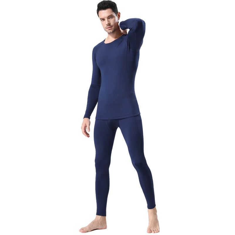Thermische Herenlegging Winter Fleece Warm Onderbroek Stretch Compressie Sportondergoed Baselayer Panty | Sansoti