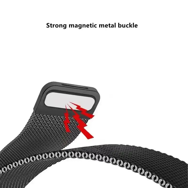Bracelet de smartwatch magnétique en acier inoxydable avec fermeture rapide, réglable et universel, pour un confort quotidien | Sansoti