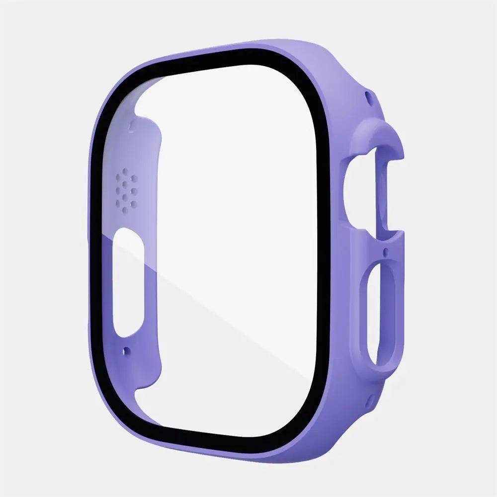 Protective Polycarbonate Glass Smartwatch Case 49mm Transparent Black Rose Gold Green Scratch-Resistant Watch | Sansoti