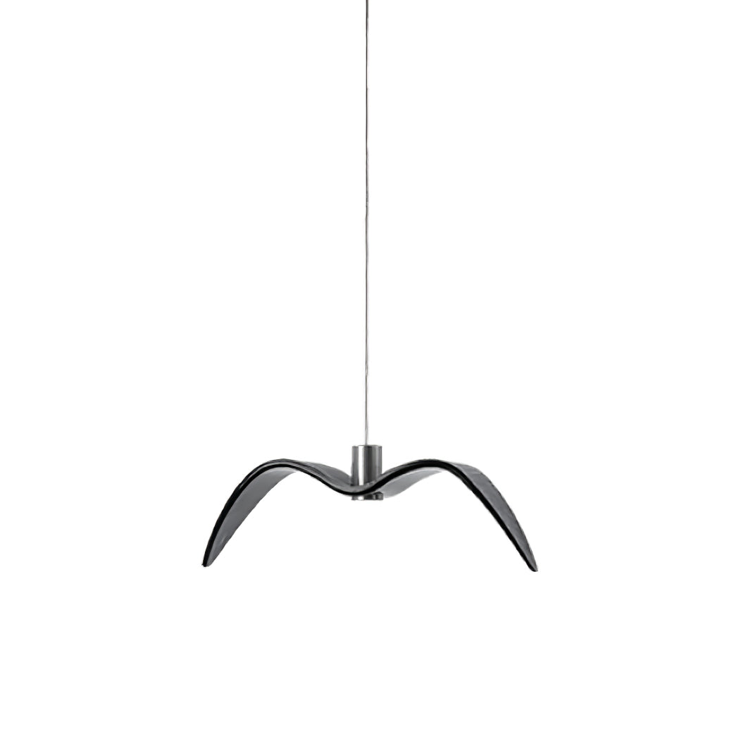 Suspension LED Design Oiseau Résine Aluminium Blanc Noir 3000K 4000K 6000K Salon Suspension Minimaliste Organique Plafonnier | Restfield