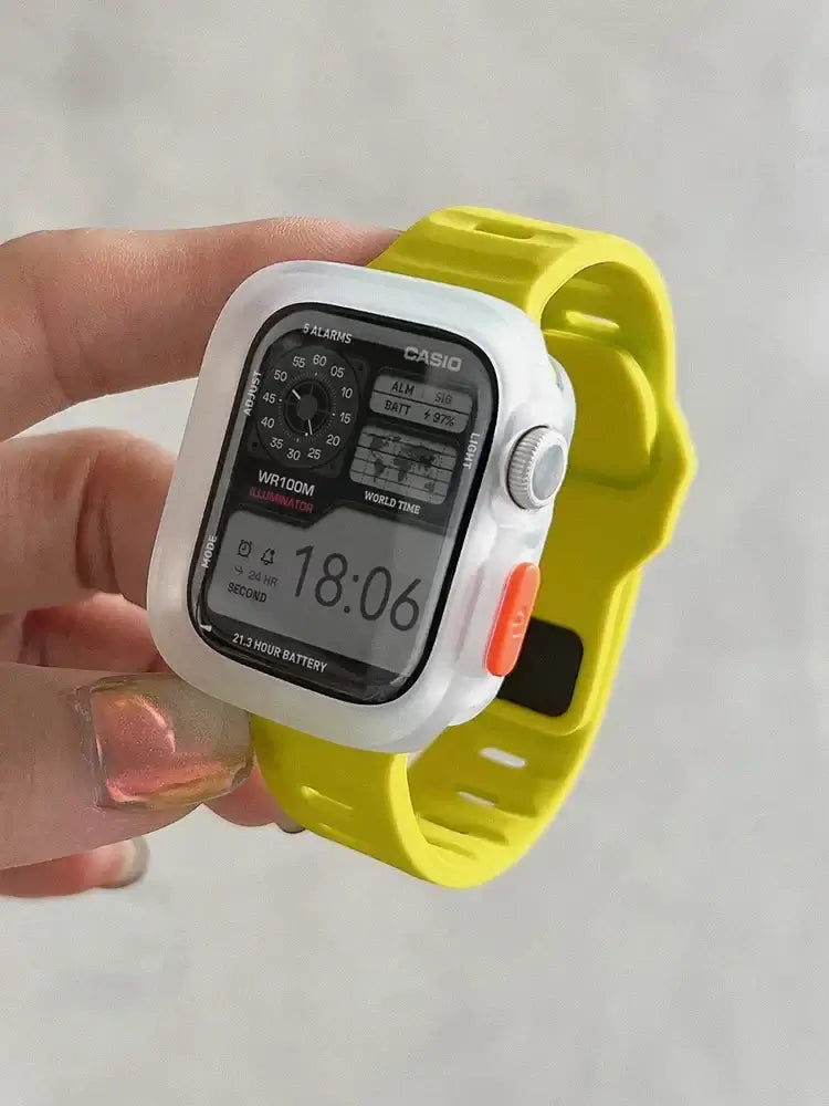 Flexibles, komfortables Silikon-Smartwatch-Armband mit Schnellverschluss, Sportarmband, 38–49 mm, universeller Ersatz | Sansoti