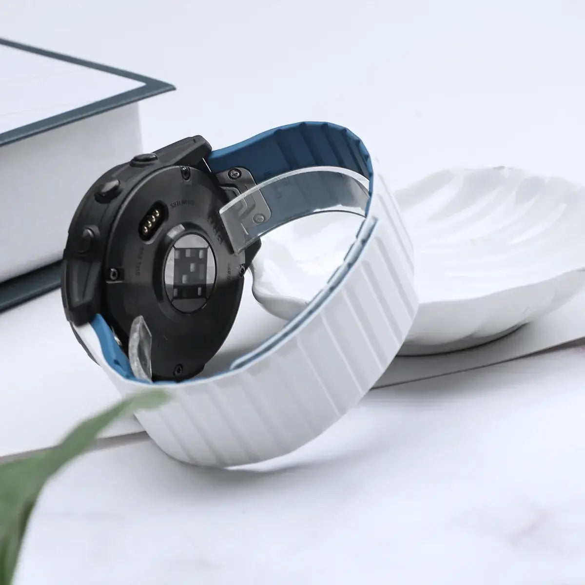 Silikonowy pasek do smartwatcha z magnetycznym zapięciem – Wymienny pasek do zegarka 22 mm 26 mm Zegarek sportowy | Sansoti