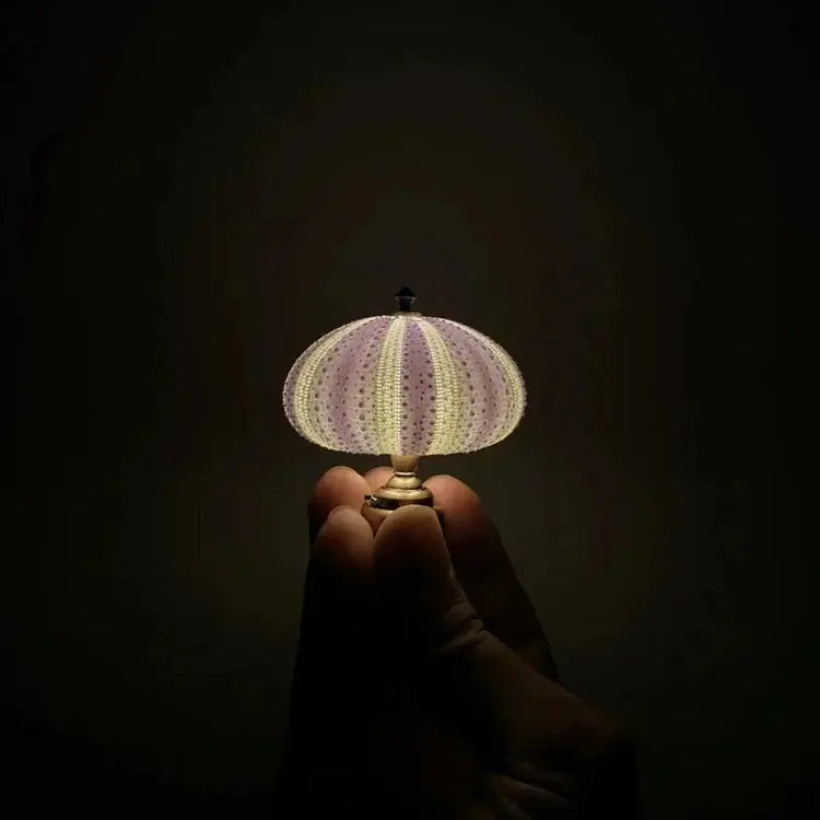 Zee-Egel Nachtlamp met Natuurlijke Schelpvorm en Warm Licht | Sansoti