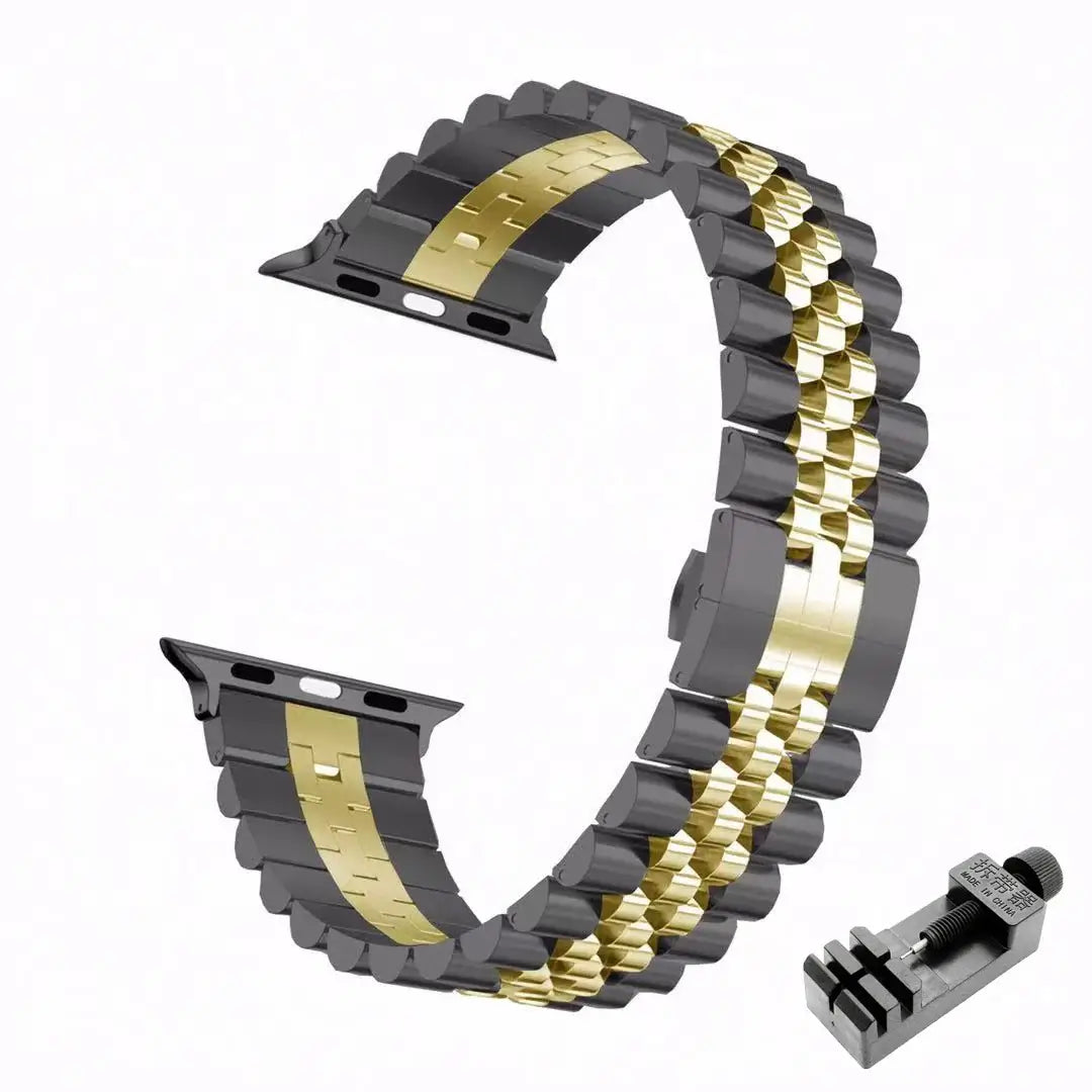 Verstellbares Smartwatch-Armband aus Edelstahl, Metallarmband, universelles elegantes Design, Uhrenarmband | Sansoti
