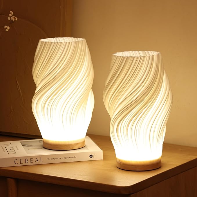 Tafellamp Golf Wolk Swirl Glas IJzer Dimbaar E14 LED Medium Groot Woonkamer Slaapkamer | Sansoti