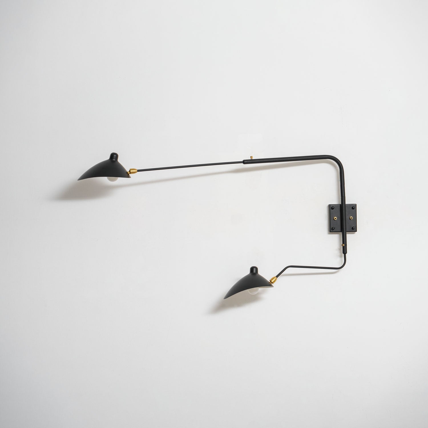 Wandlamp Verstelbaar Staal 1-Kops / 2-Kops 60-140 cm Modern Design Metaal Messing Chroom E26/E27 Fitting Instelbare Kap Richtbaar Licht Interieur | Sansoti