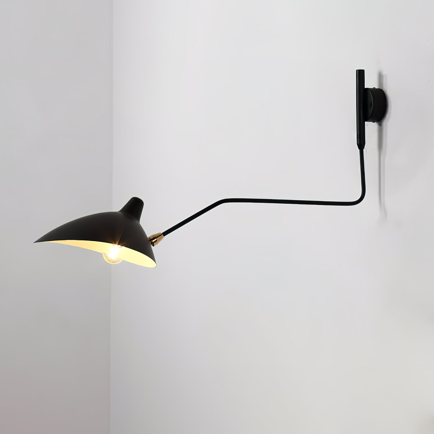 Wandlamp Verstelbaar Staal 1-Kops / 2-Kops 60-140 cm Modern Design Metaal Messing Chroom E26/E27 Fitting Instelbare Kap Richtbaar Licht Interieur | Sansoti