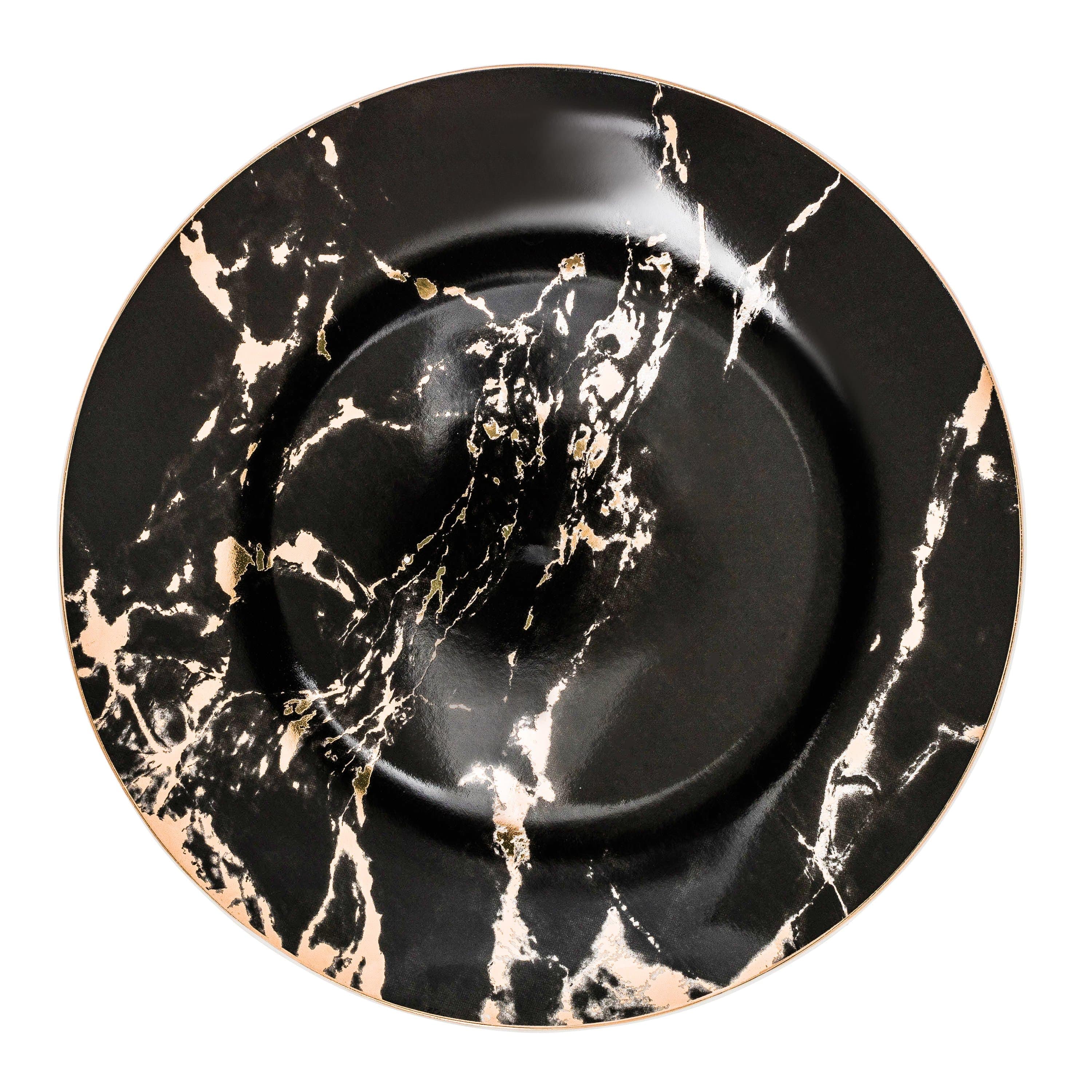 Marmor Porzellan Geschirr Goldrand Essgeschirr Dessert Steak Elegant | Restfield