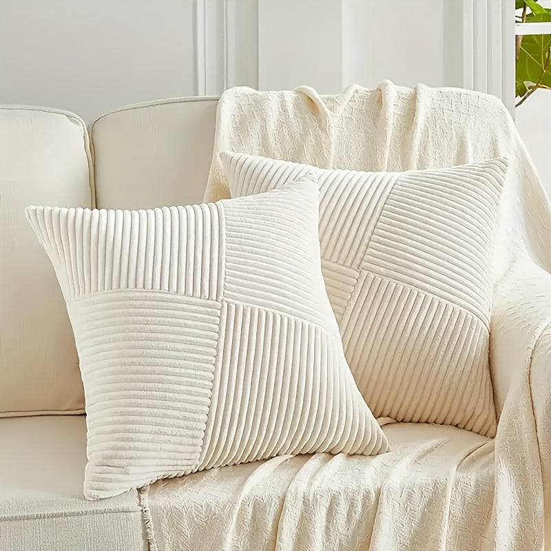 Restfield Corduroy Kissenbezüge (2er Set) – Weich, Luxuriös & Zeitlos für Sofa und Bett