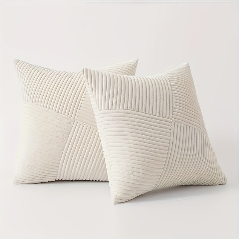 Restfield Corduroy Kissenbezüge (2er Set) – Weich, Luxuriös & Zeitlos für Sofa und Bett