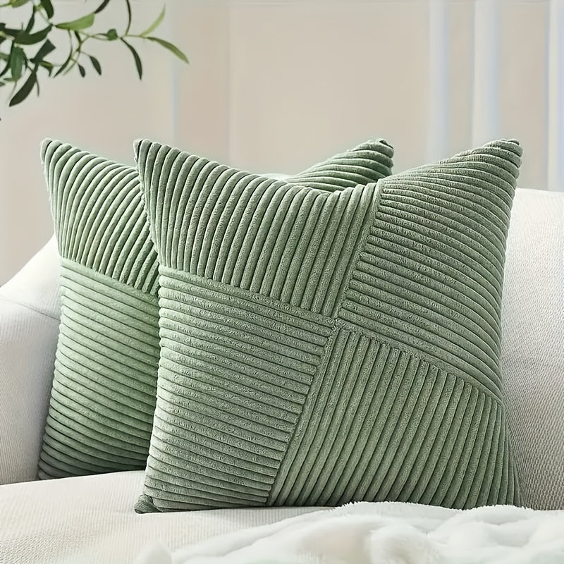 Restfield Corduroy Kissenbezüge (2er Set) – Weich, Luxuriös & Zeitlos für Sofa und Bett