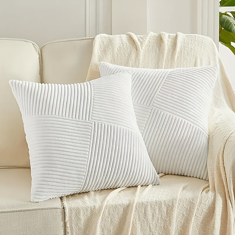 Restfield Corduroy Kissenbezüge (2er Set) – Weich, Luxuriös & Zeitlos für Sofa und Bett