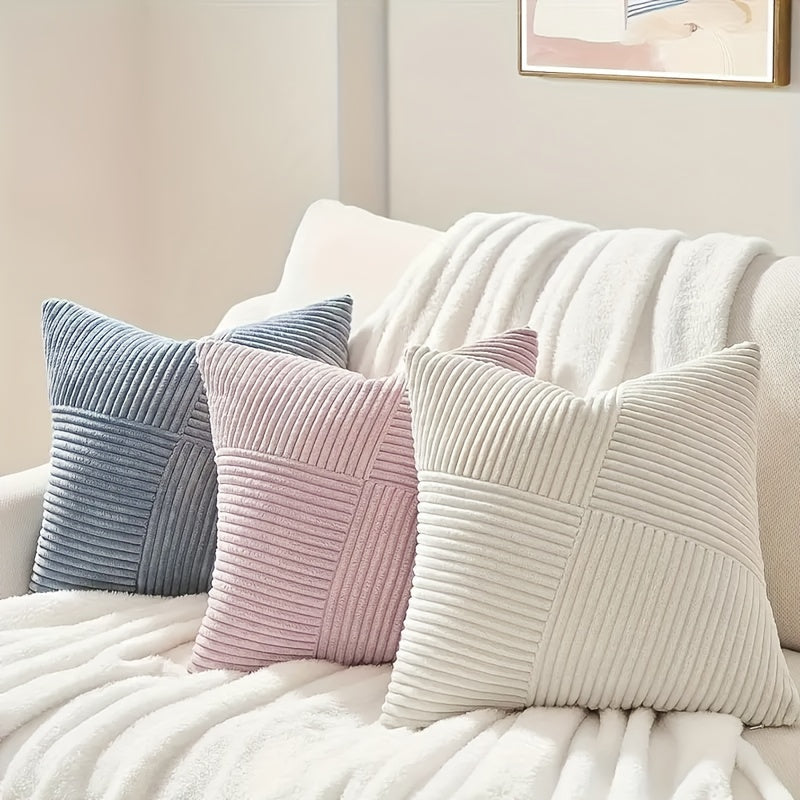 Restfield Corduroy Kissenbezüge (2er Set) – Weich, Luxuriös & Zeitlos für Sofa und Bett