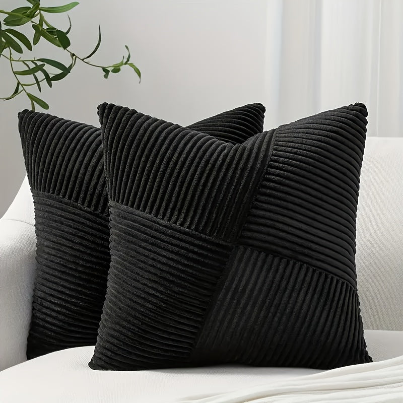 Restfield Corduroy Kissenbezüge (2er Set) – Weich, Luxuriös & Zeitlos für Sofa und Bett