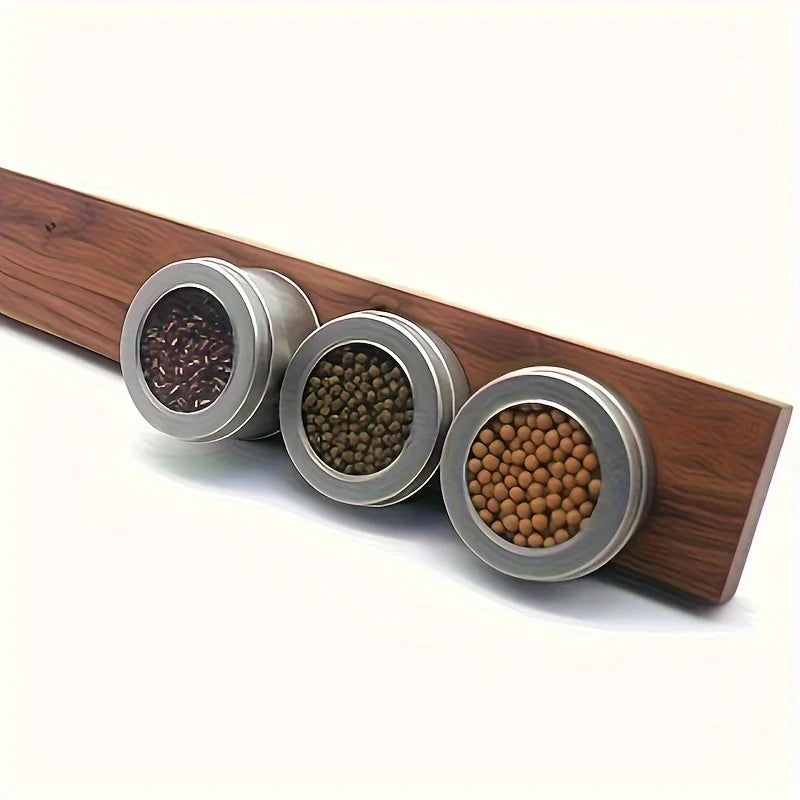 Magnetische Messenstrip Walnoot 40cm Wand Messenrek Hout Keuken Messtrip Muurbevestiging Messenhouder | Sansoti