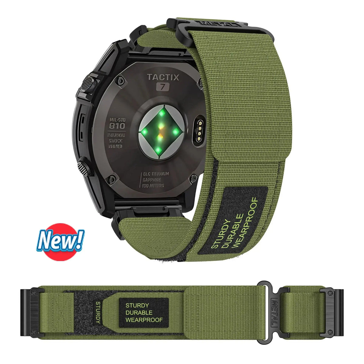 Bracelet de smartwatch en nylon 20 mm 22 mm 26 mm QuickFit, interchangeable, réglable et respirant | Sansoti