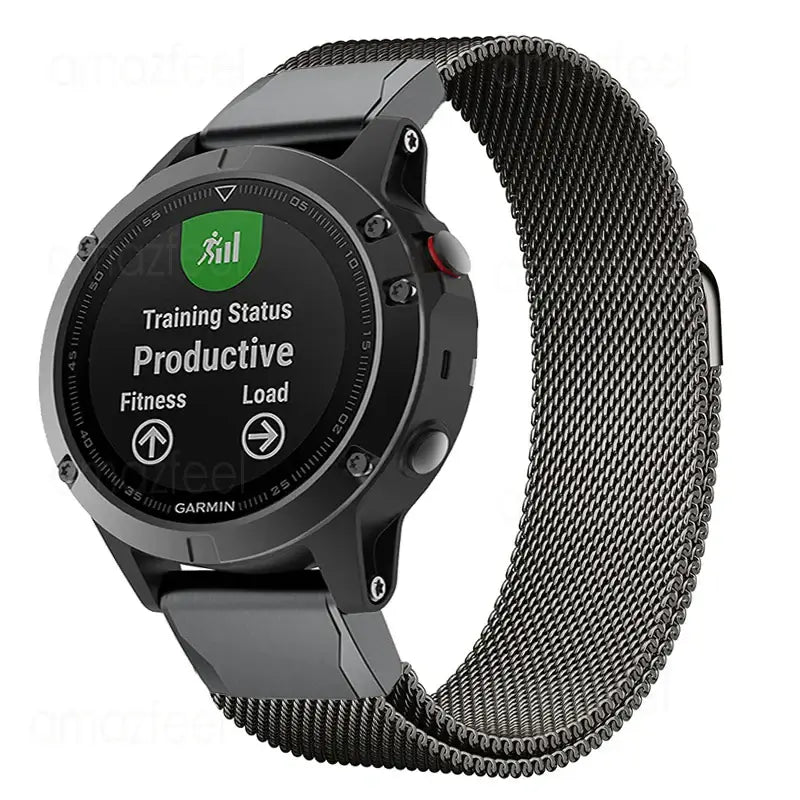 Bracelet de smartwatch magnétique en acier inoxydable avec fermeture rapide, réglable et universel, pour un confort quotidien | Sansoti