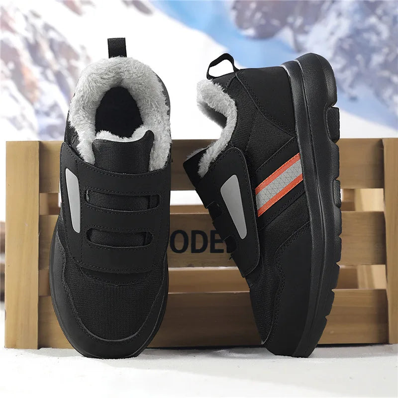 Wanderschuhe Damen Winter Verstellbarer Klettverschluss Extra breites Fußbett Stoßdämpfende Komfortschuhe | Sansoti