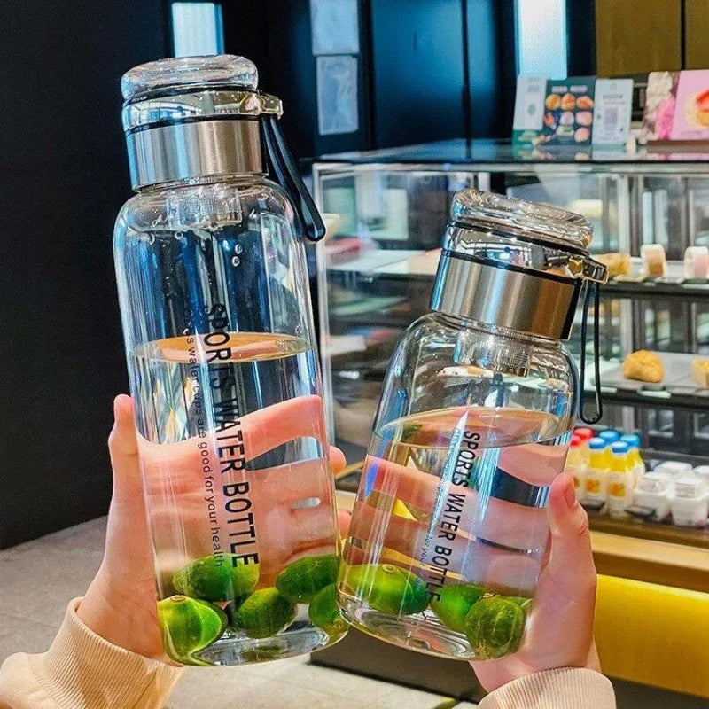 Grote Waterkan 2 Liter Transparant – Praktische Drinkfles voor Melk, Sap & Water | Sansoti